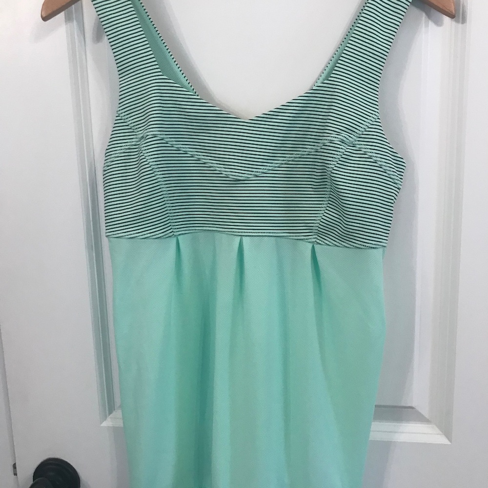 LuluLemon adjustable drawstring yoga top.